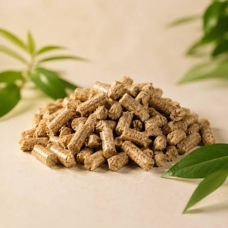 Biomass pellets made from agricultural and wood residue