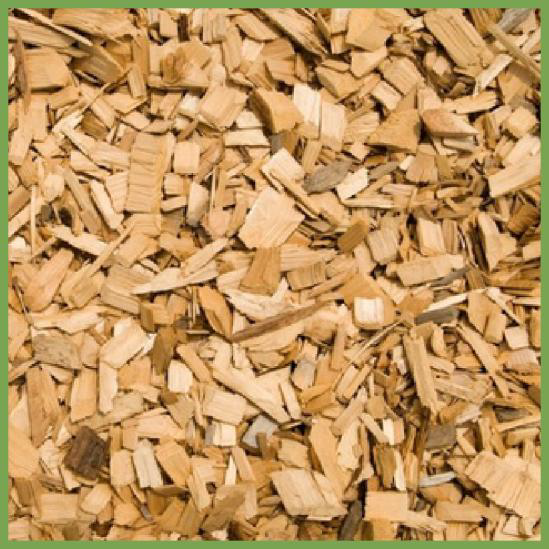 Wood chips for compatible biomass boilers